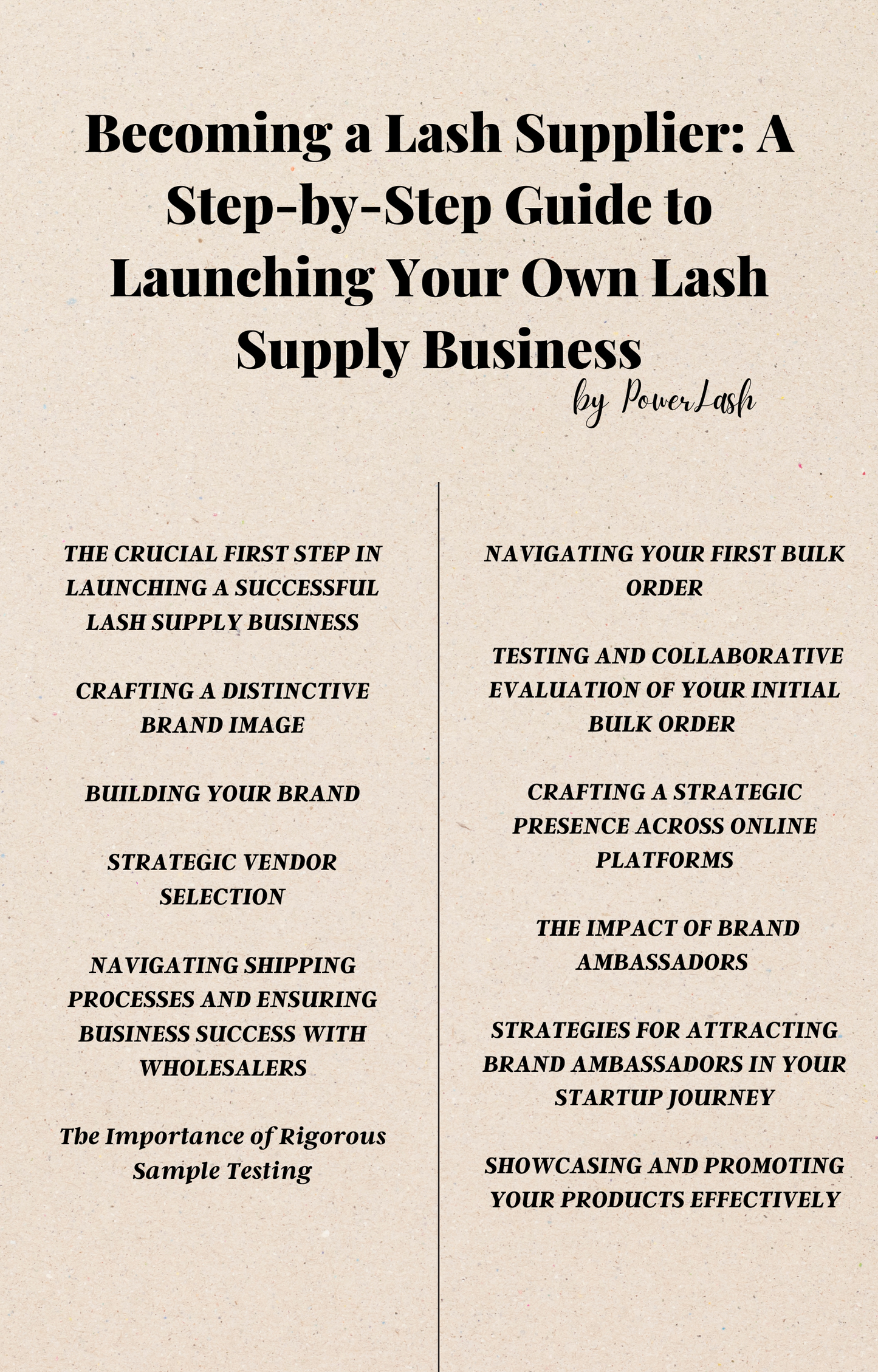 Becoming a Lash Supplier: A Step-by-Step Guide to Launching Your Own Lash Supply Business